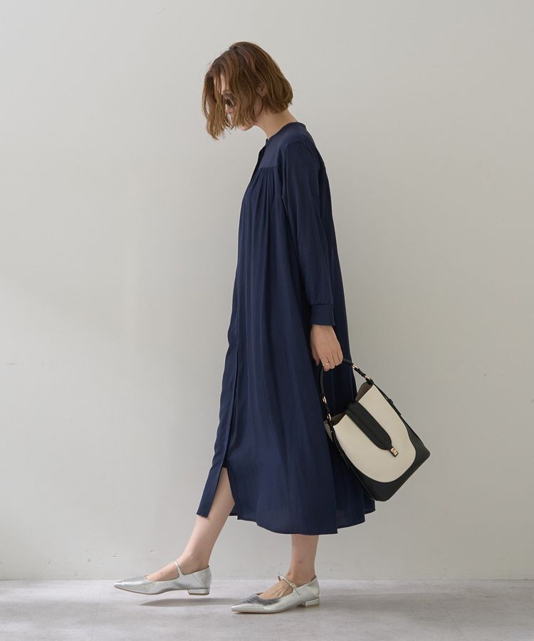 YECCA VECCA「ベルト付きギャザーワンピース」|ワンピース|