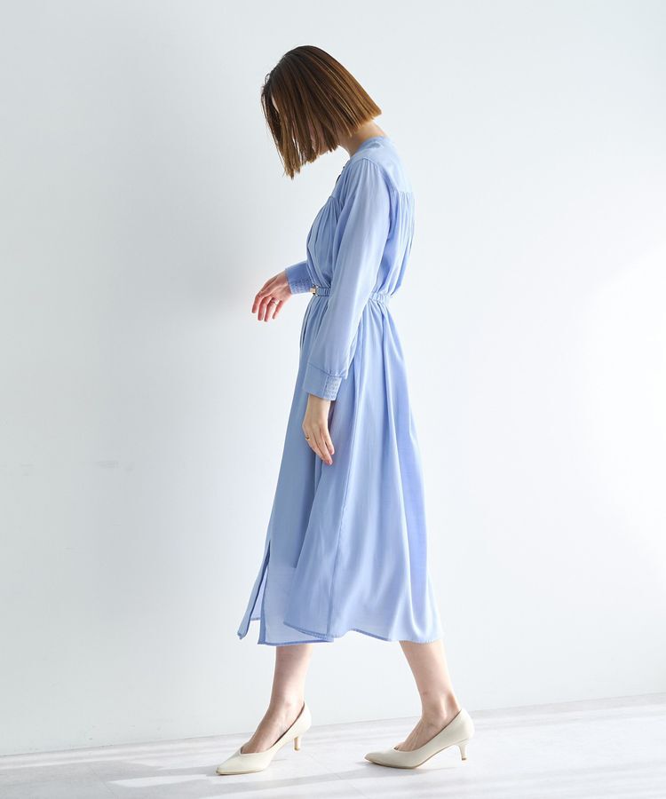 YECCA VECCA「ベルト付きギャザーワンピース」|ワンピース|