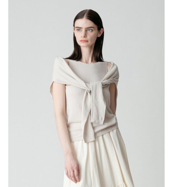 allureville「ディープV ネックレイヤードプルオーバー」|ニット・セーター|