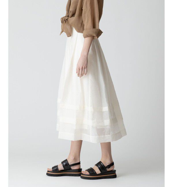 allureville「シアーオーガンタックギャザースカート」|スカート|