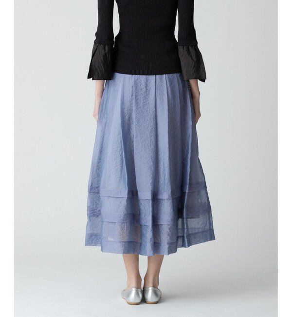 allureville「シアーオーガンタックギャザースカート」|スカート|