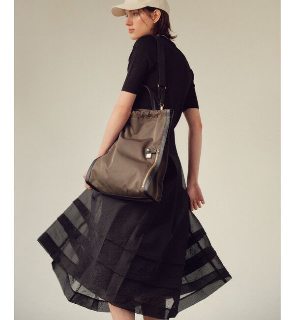 allureville「シアーオーガンタックギャザースカート」|スカート|