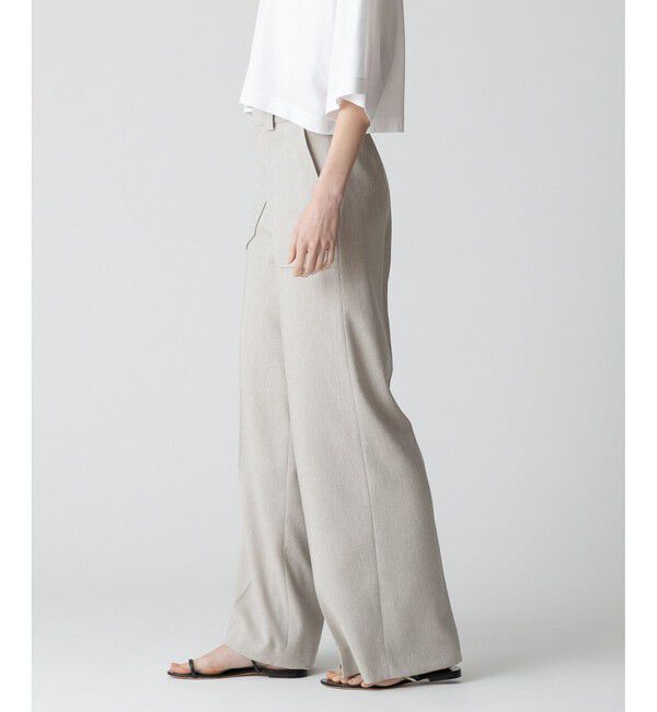 allureville「【セットアップ対応可能】麻調カルゼワイドパンツ」|その他|