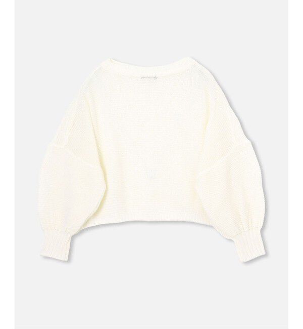 allureville「ドロップ天竺クロップドプルオーバー」|ニット・セーター|