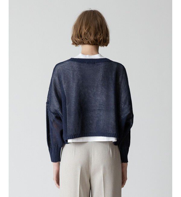 allureville「ドロップ天竺クロップドプルオーバー」|ニット・セーター|