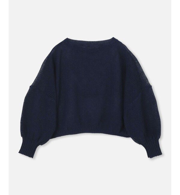 allureville「ドロップ天竺クロップドプルオーバー」|ニット・セーター|