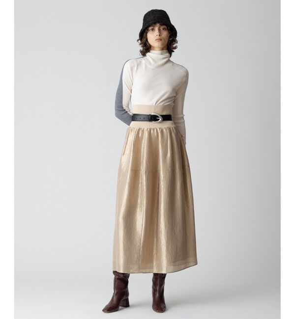 allureville「ブライトカールマイヤー2WAYスカート」|スカート|