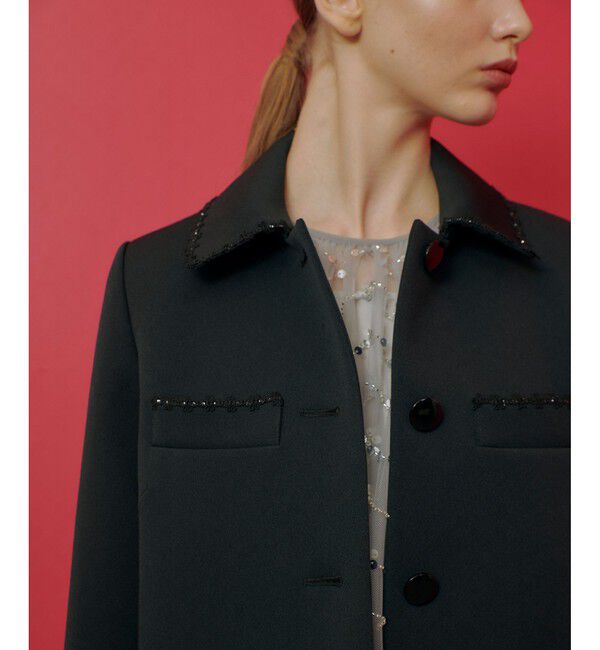 LOULOU WILLOUGHBY「【LOULOU WILLOUGHBY】トリプルクロスステンカラーコート」|ダッフルコート|