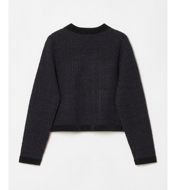 LOULOU WILLOUGHBY「【LOULOU WILLOUGHBY】ツィードニットジャケット」|カーディガン|