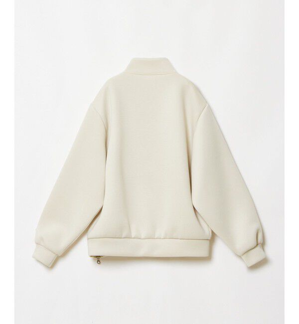 allureville「ボンディングアシンメトリーZIP プルオーバー」|スウェット・ジャージ|