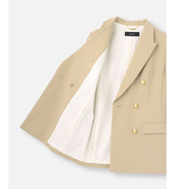 allureville「リオペルダブルブレスト6釦ジャケット」|テーラードジャケット|