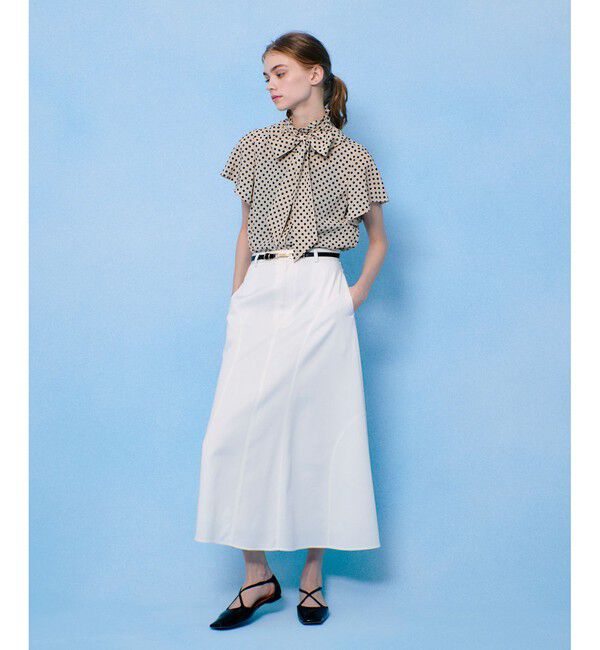 LOULOU WILLOUGHBY「◇【LOULOU WILLOUGHBY】デシンドットフレアスリーブブラウス」|シャツ・ブラウス|