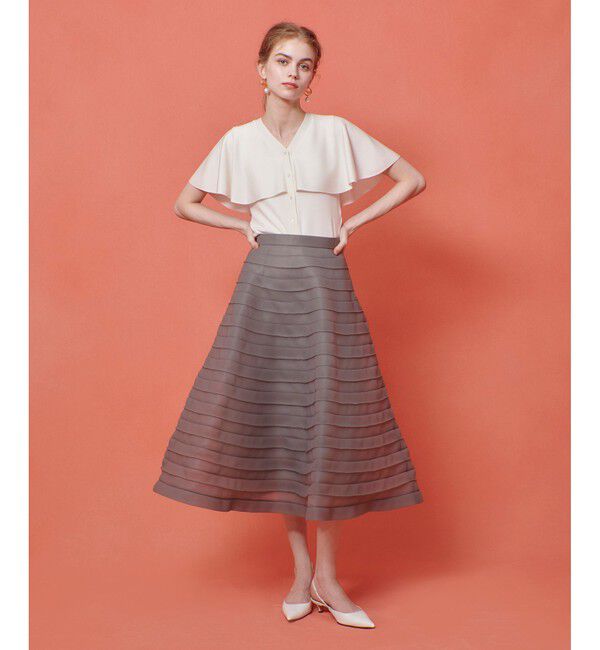 LOULOU WILLOUGHBY「【LOULOU WILLOUGHBY】メタリックヤーンケーププルオーバー」|ニット・セーター|