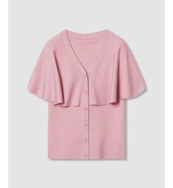 LOULOU WILLOUGHBY「【LOULOU WILLOUGHBY】メタリックヤーンケーププルオーバー」|ニット・セーター|