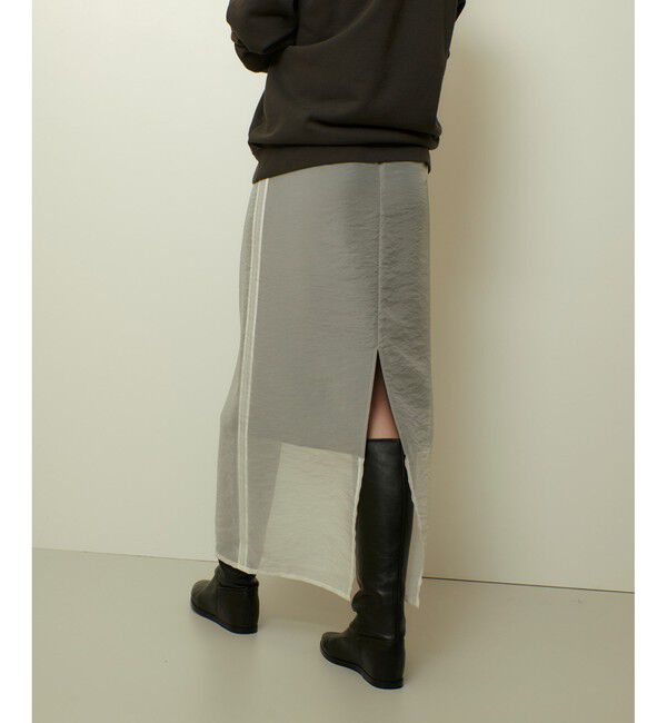 allureville「シアーレイヤードタイトスカート」|スカート|