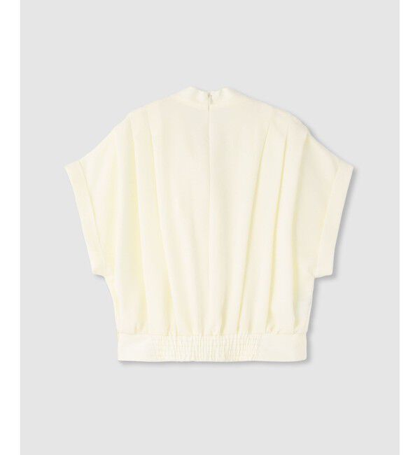 allureville「ボウタイタックフレンチスリーブブラウス」|シャツ・ブラウス|