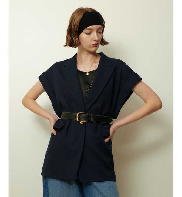 allureville「ウールライクポリツイルジレジャケット」|テーラードジャケット|