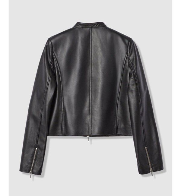 allureville「スタンドカラーレザーライダースジャケット」|ライダースジャケット|