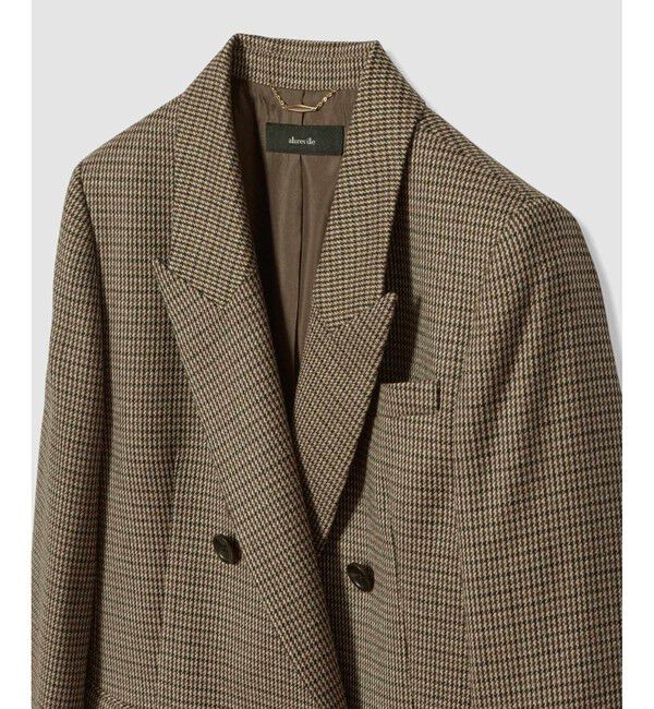 allureville「CHIC TWEEDダブルジャケット」|テーラードジャケット|