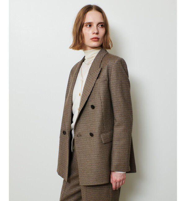 allureville「CHIC TWEEDダブルジャケット」|テーラードジャケット|