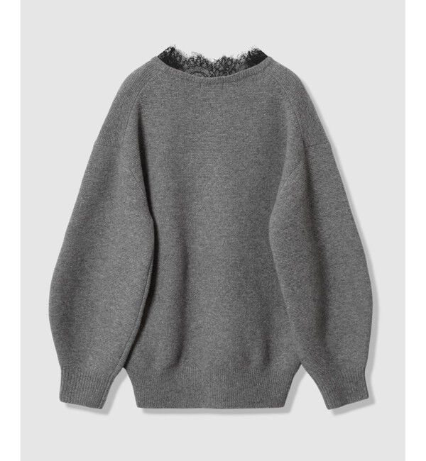 allureville「レースドッキングプルオーバー」|ニット・セーター|