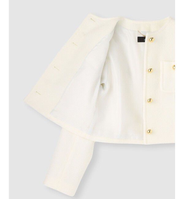 allureville「ブークレーノーカラージャケット」|ノーカラージャケット|