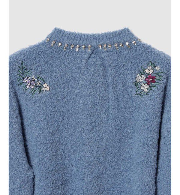LOULOU WILLOUGHBY「【LOULOU WILLOUGHBY】フラワーズエンブロイダリーカーディガン」|カーディガン|