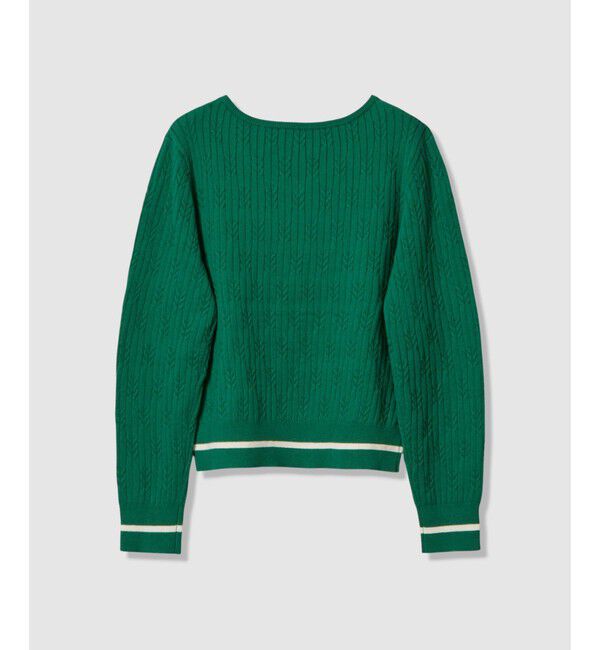 allureville「Ｗミニケーブルプルオーバー」|ニット・セーター|