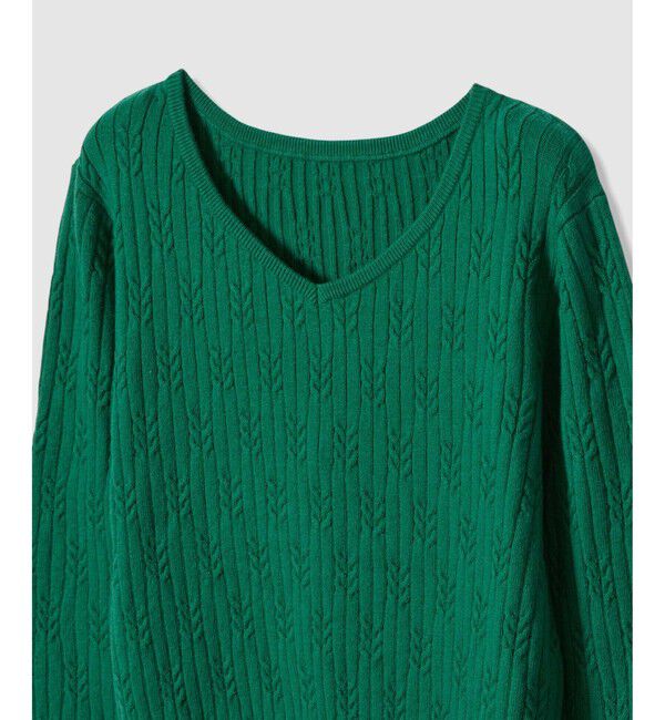 allureville「Ｗミニケーブルプルオーバー」|ニット・セーター|