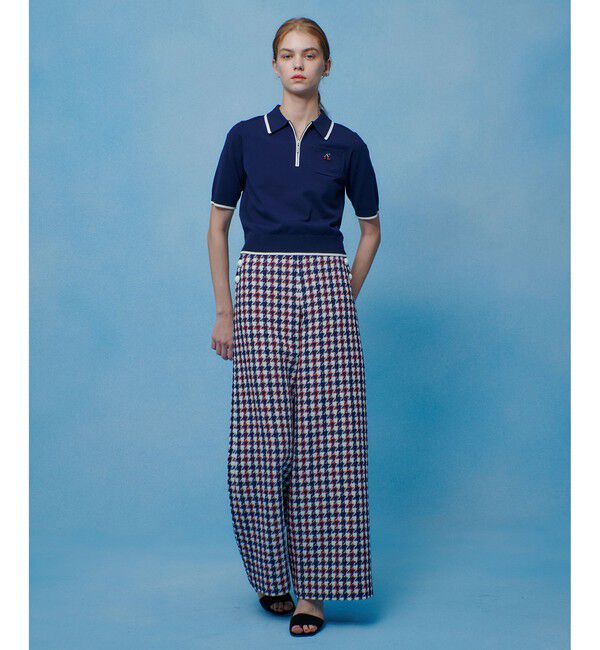 LOULOU WILLOUGHBY「【LOULOU WILLOUGHBY】CHERRY ビジューポロ」|ポロシャツ|