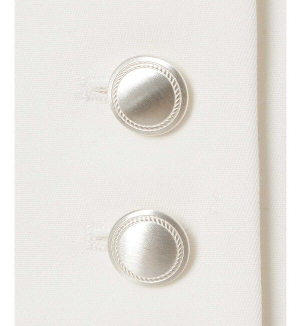 LOULOU WILLOUGHBY「【LOULOU WILLOUGHBY】コットンダブルクロスジャケット」|ノーカラージャケット|