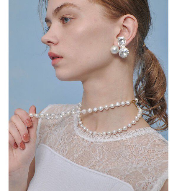 LOULOU WILLOUGHBY「【LOULOU WILLOUGHBY】レーシィビスチェプルオーバー」|ニット・セーター|