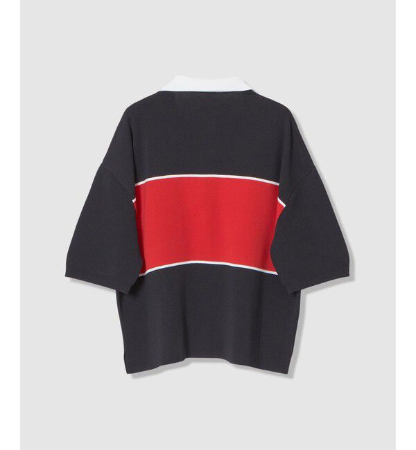 allureville「ボーダーポロ プルオーバー」|ニット・セーター|