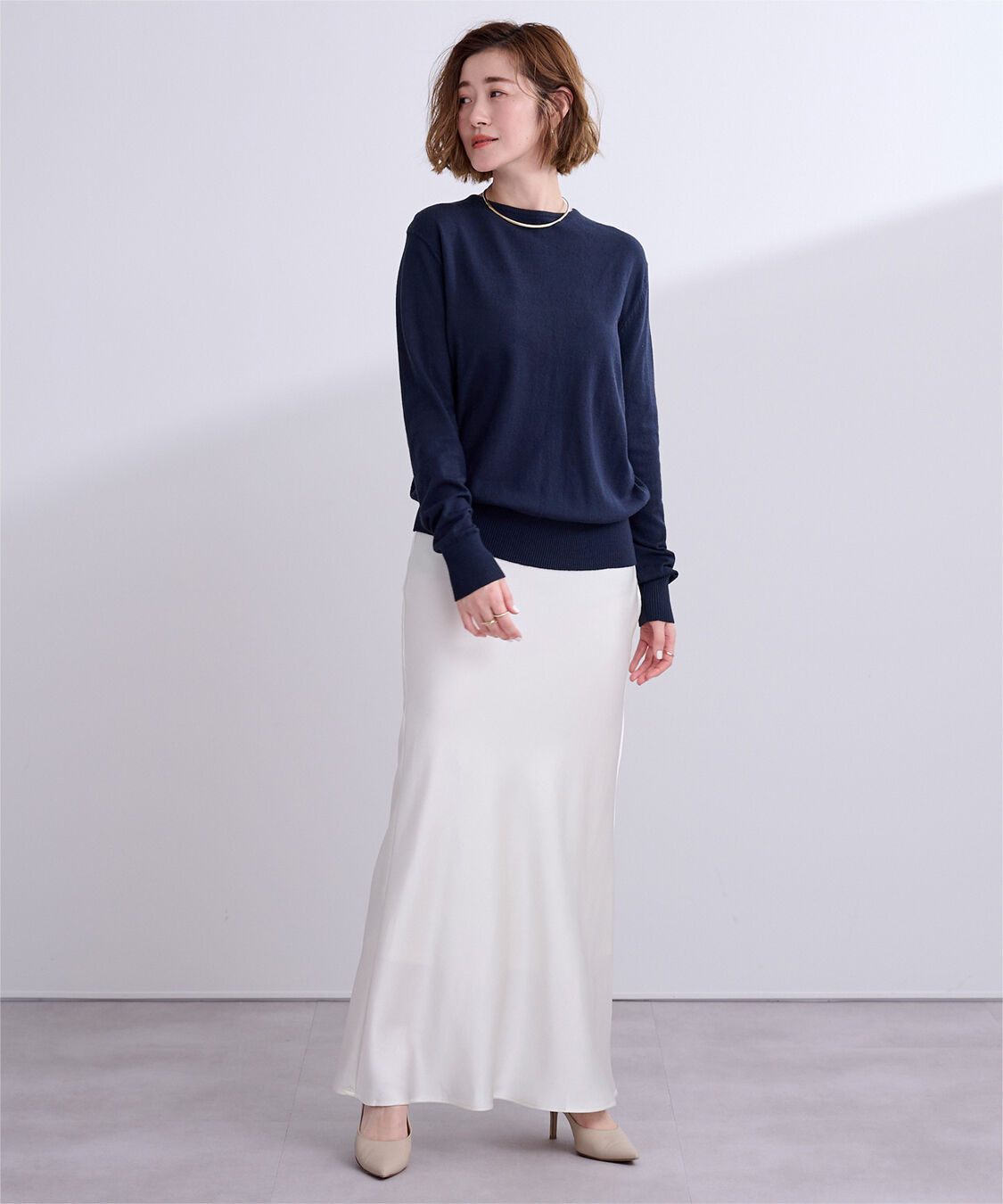 ur's「カシミヤタッチクルーネックニットトップス」|ニット・セーター|
