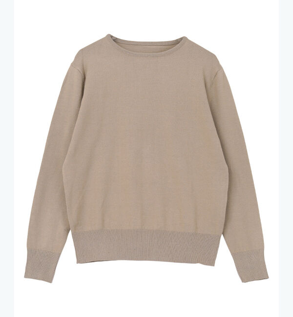 ur's「カシミヤタッチクルーネックニットトップス」|ニット・セーター|グレージュ