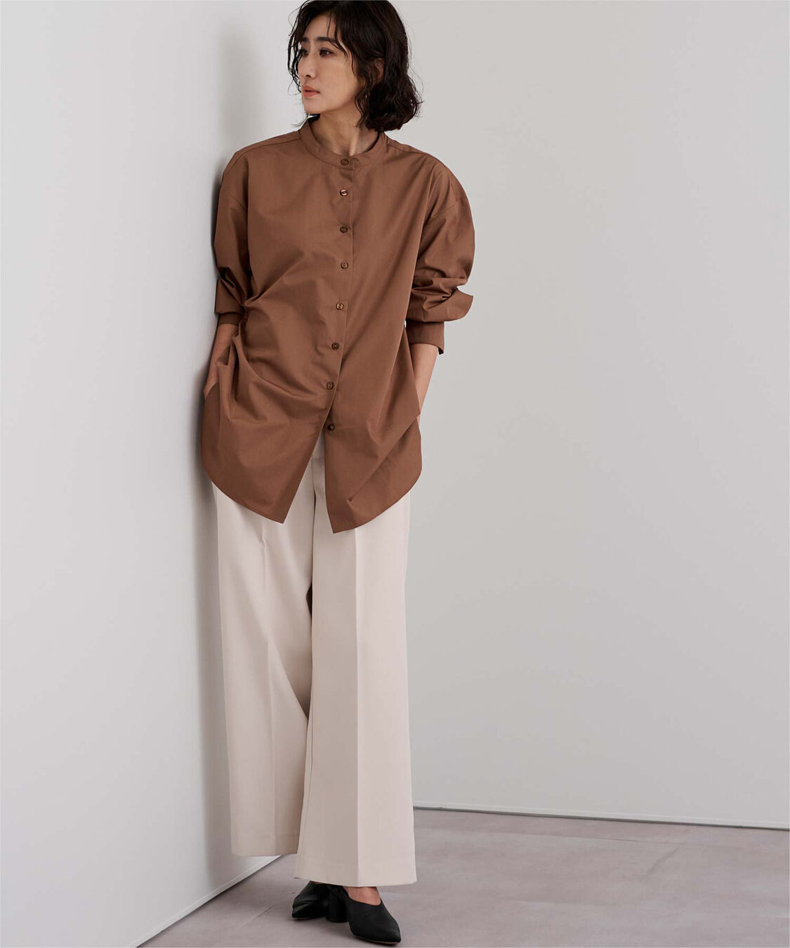 ur's「釦バックスリットチュニックシャツ」|シャツ・ブラウス|