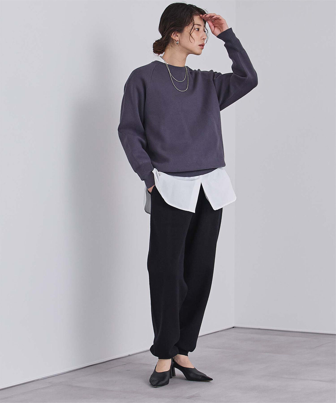 ur's「釦バックスリットチュニックシャツ」|シャツ・ブラウス|