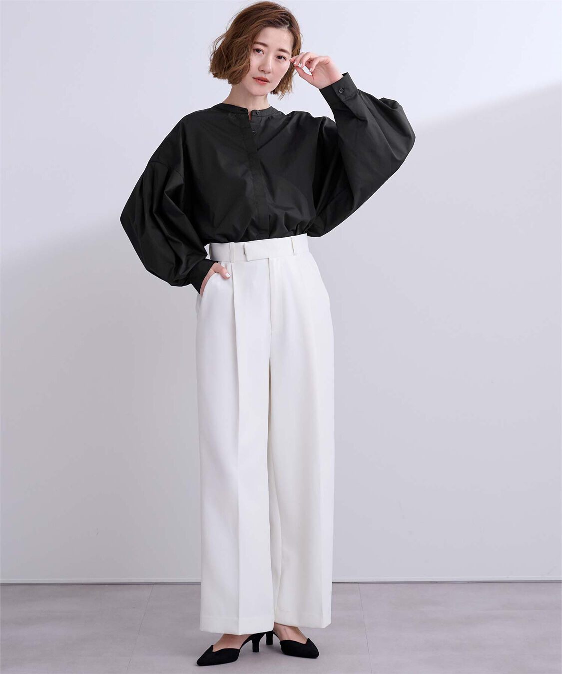 ur's「ボリューム袖ブラウス」|シャツ・ブラウス|