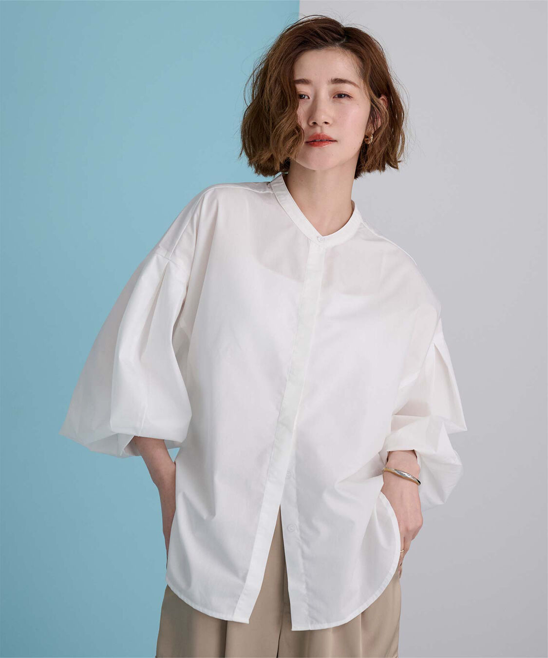 ur's「ボリューム袖ブラウス」|シャツ・ブラウス|