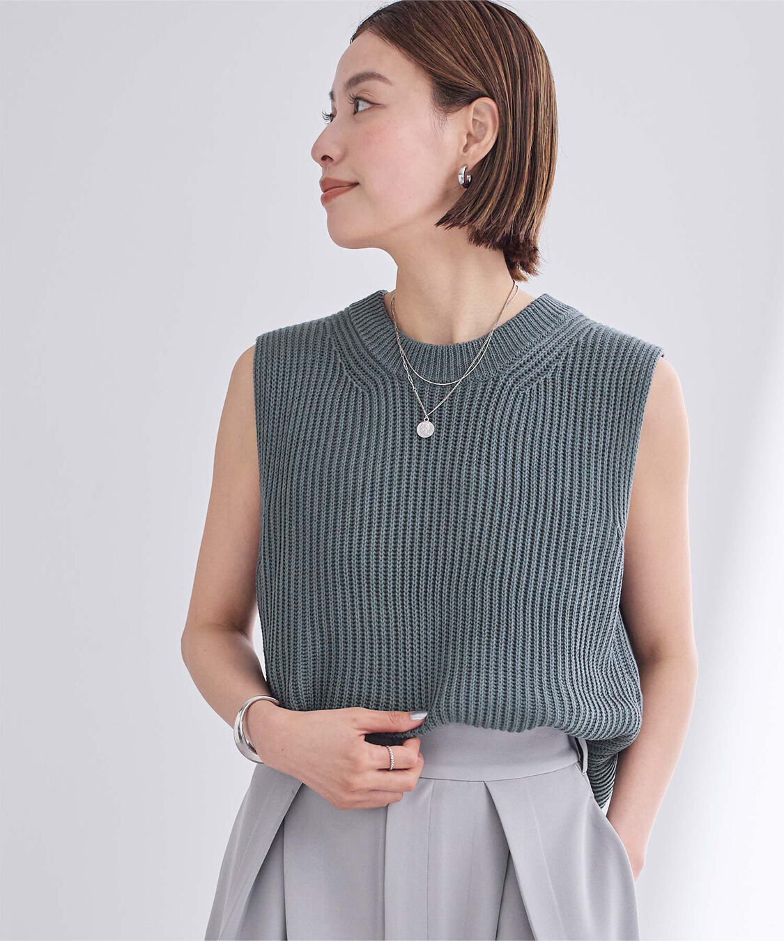 ur's「ローゲージニットベスト」|ニット・セーター|