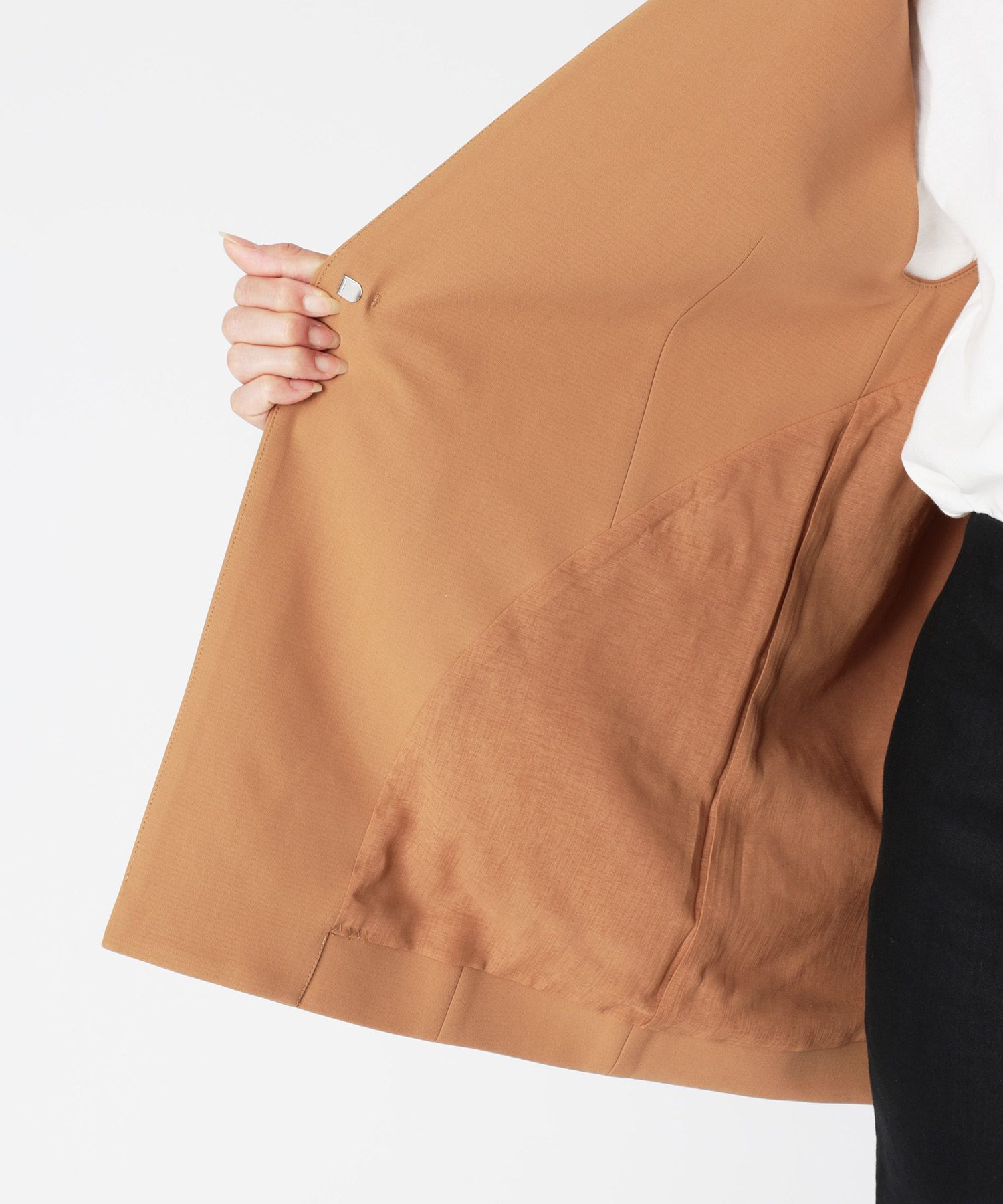 BABYLONE「コットンダブルクロスジレ」|テーラードジャケット|