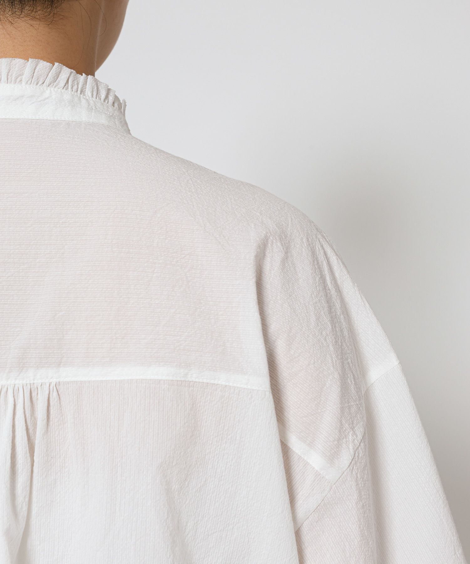 BABYLONE「コードレーンギャザーブラウス」|シャツ・ブラウス|