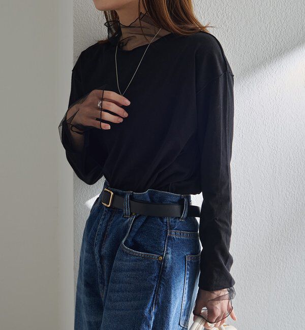  「【リバイバル】チュールドッキングレイヤードカットソー」|プルオーバー|