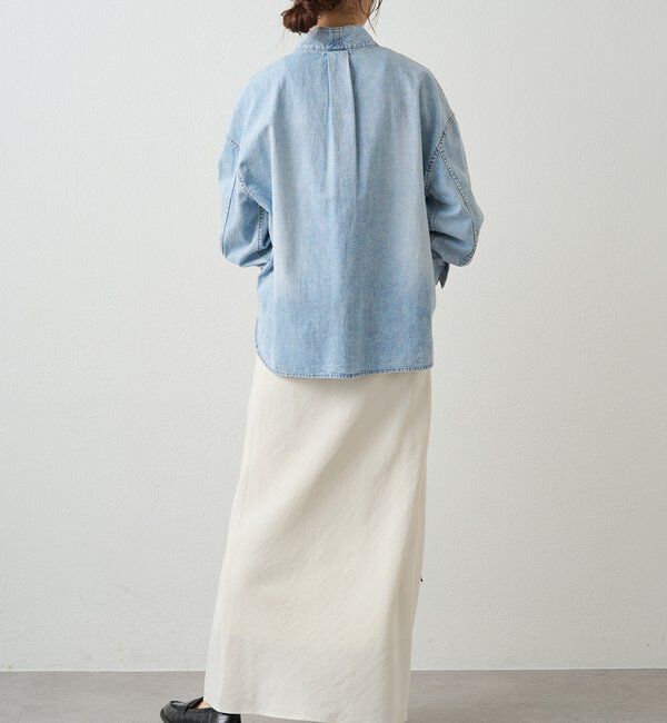  「デニムリボンタイブラウス」|プルオーバー|