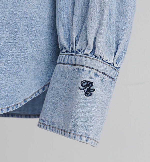  「デニムリボンタイブラウス」|プルオーバー|