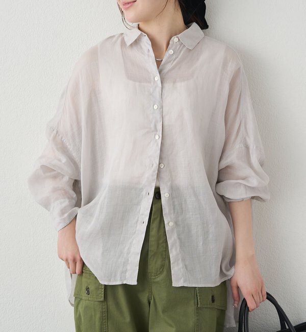  「【新色登場/リバイバル】ラミーオーバーシャツブラウス」|シャツ・ブラウス|