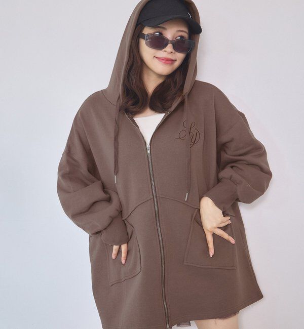  「【WEB限定】ビッグシルエットジップパーカー／裏毛」|プルオーバー|