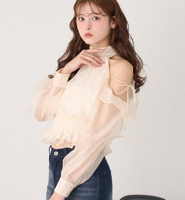  「バックリボンアメスリブラウス」|シャツ・ブラウス|