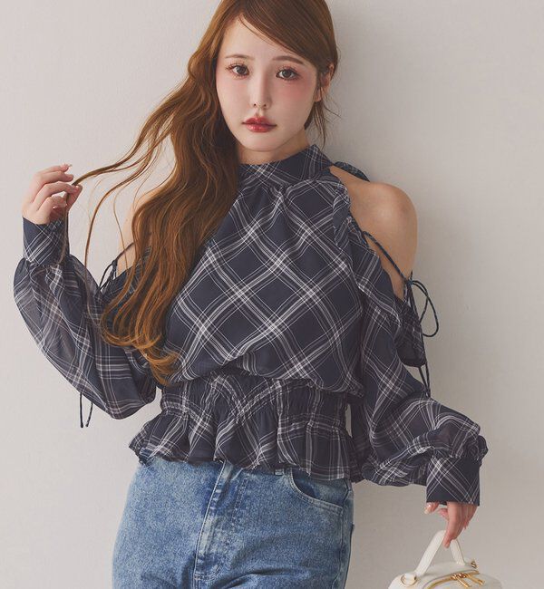  「バックリボンアメスリブラウス」|シャツ・ブラウス|