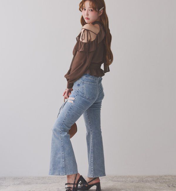  「バックリボンアメスリブラウス」|シャツ・ブラウス|